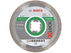 Алмазный круг 125х22,23 мм по керамике сплошн. X-LOCK Standard for Ceramic BOSCH (сухая резка)