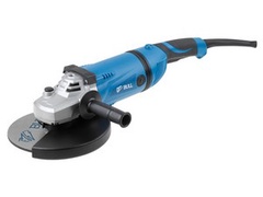 Двуручная углошлифмашина BULL WS 2302 в кор. (2200 Вт, диск 230х22 мм, пылезащита, поворотная рукоятка, фиксация кнопки, резиновый кабель 4 м)