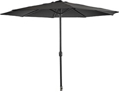 Зонт садовый складной, черный 270см арт. SU102 