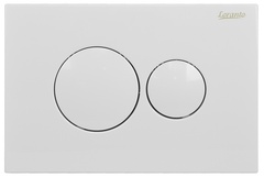 Кнопка для инсталляции круглая белый глянец Loranto 7310