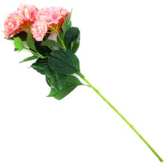 Цветок Гортензия светло-коралловый 90 см 2 цветка 17 см арт. 81285 