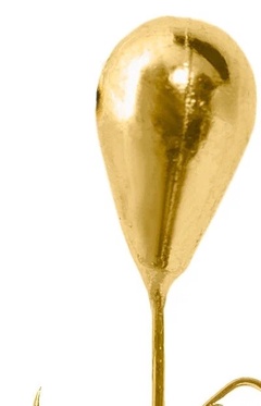 Мормышка вольфрамовая капля с отверстием "Yaman" золото р. 3 30 гр. 5 шт арт. Я-МР0530 