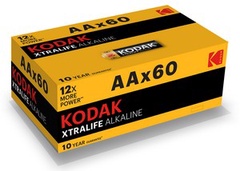 Элемент питания (щелочной) Kodak LR6-60 (4S) colour box XTRALIFE  [KAA-60] (60/1200/31200)