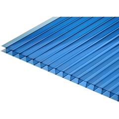 Поликарбонат сотовый синий 3000х2100х6 мм 