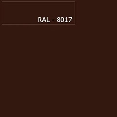 Лист плоский Эконом-Пэ-RAL8017 коричневый, 2х1,25м 