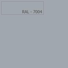 Лист плоский Эконом-Пэ-RAL7004 серый 2,0х1,25м 