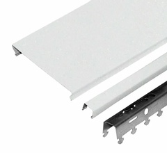 Комплект реечного потолка для ванной алюминиевый белый жемчуг 1,7х1,7м арт.A100AS HL0106 