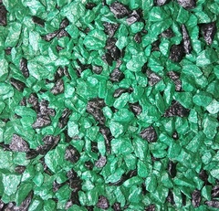 Декоративная крошка (щебень мраморный фракция 7-12мм) цвет черно-зеленый фасовка 10 кг 
