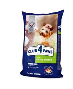 Корм сухой для взрослых собак малых пород Премиум Club 4 Paws 1 кг 