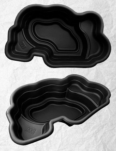Пруд пластиковый черный 2530х1500х600 арт. v-900 