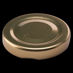 Крышка металлическая винтовая Тип ТО Золото диаметр 43 