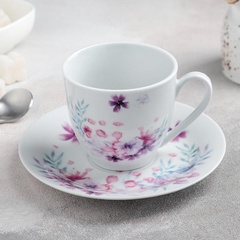 Набор чашка+блюдце Чайная пара Флора арт. 4342137 