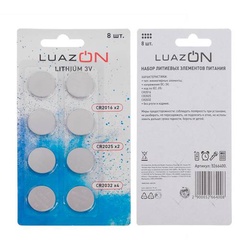 Батарейки LuazON арт. CR2016/CR2025/CR2032 5266400 