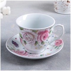 Набор чашка+блюдце Чайная пара Томная роза арт. 240595 