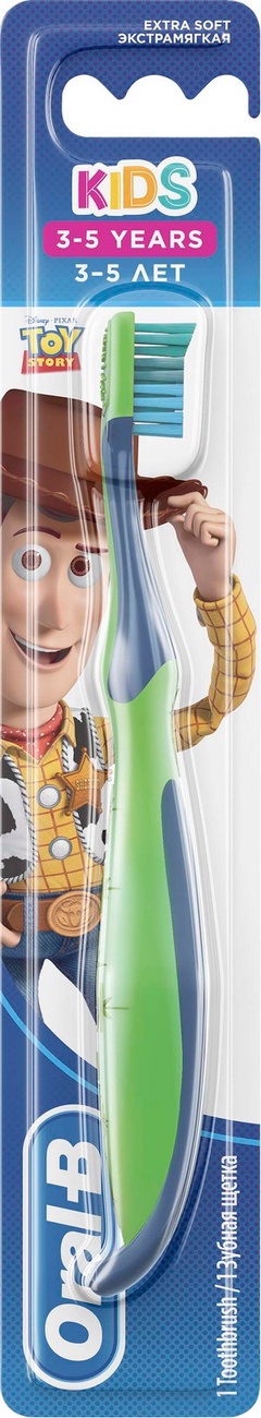 ORAL_B Зубная щетка Kids для детей (3-5) Toy Story Экстрамягкая 1шт