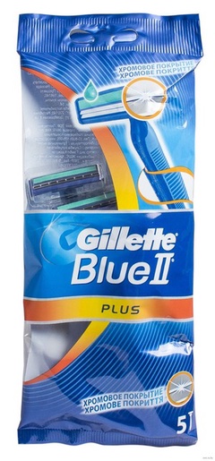GILLETTE BLUEII Plus Бритвы одноразовые 5шт