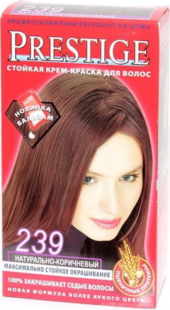 Стойкая крем-краска для волос vip's PRESTIGE 239 - натурально-коричневый
