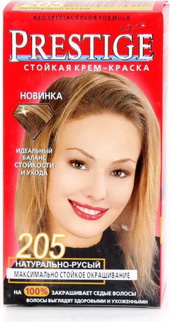 Стойкая крем-краска для волос vip's PRESTIGE 205 - натурально-русый