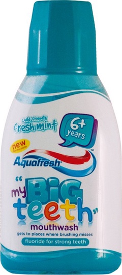 Aquafresh ополаскиватель для ротовой полости 300 мл Мои большие зубки освежающий (My big teeth fresh mint)
