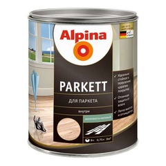Лак Alpina Parkett для паркета 0.75 л шелковисто-матовый