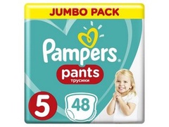 PAMPERS Подгузники-трусики Pants для мальчиков и девочек Junior (12-17 кг) Джамбо Упаковка 48