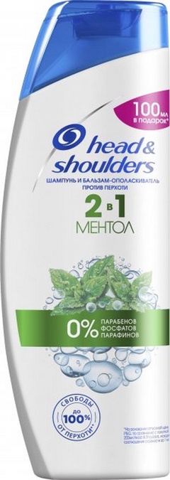 HEAD & SHOULDERS Шампунь и бальзам-ополаскиватель против перхоти 2в1 Ментол 600мл