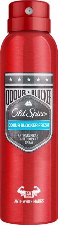 OLD SPICE Аэрозольный дезодорант-антиперспирант Odour Blocker Fresh 150мл