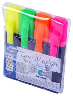 Текстовых маркеров набор 4 цвета