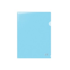 Папка-уголок прозрачная синяя А4 0,18мм арт. 91133 
