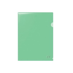 Папка-уголок прозрачная зеленая А4 0,18мм арт. 91134 