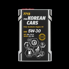 Масло трансмиссионное MANNOL 7713 OEM for Korean Cars 5W-30 SN/SM/SL 1л METAL