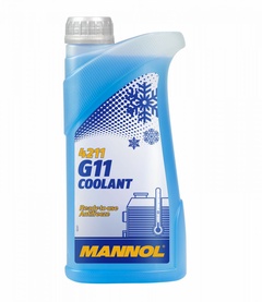Антифриз MANNOL 4011 AG11 -40°C Antifreeze (Longterm) синий готовый 1л (1,08 кг)