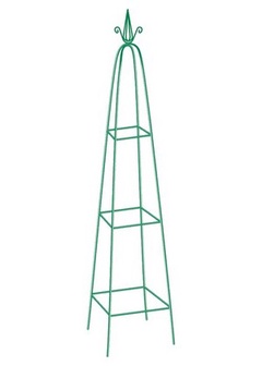 Пирамида садовая декоративная для вьющихся растений, 198 х 33 см, пирамида Palisad