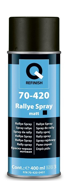 Краска Rallye Spray чёрная матовая 400 мл.