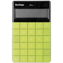 Калькулятор настольный Berlingo "Power TX" двойное питание зеленый  арт. 235265 