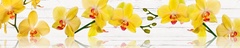 Интерьерная панель "Цветы №86 желтая орхидея" 3000*600*1,5 мм на основе ABS пластика ЛАК