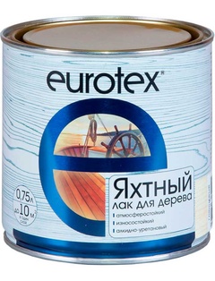 Лак яхтный уретан - алкидный атмосферостойкий "Eurotex" п/мат. 2 л