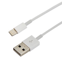 USB-Lightning кабель для iPhone/PVC/white/1m/REXANT