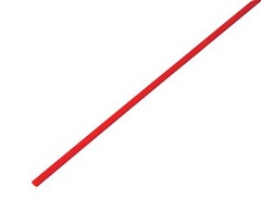 Термоусаживаемая трубка REXANT 3,0/1,5 мм, красная, упаковка 50 шт. по 1 м