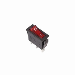 Выключатель клавишный REXANT 250V 15А 3с ON-OFF красный с подсветкой арт,36-2210 Китай