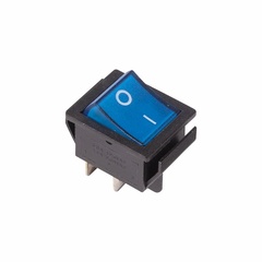 Выключатель клавишный REXANT 250V 16А 4с ON-OFF синий с подсветкой арт,36-2331 Китай