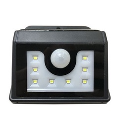 Светильник светодиодный, настенный на солнечной батарее с датчиком движения и освещенности (фотореле), 8 LED LAMPER