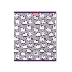 Тетрадь общая ученическая ErichKrause® Pixel Cat, 48 листов, клетка