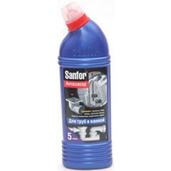 Sanfor средство для очистки канализационных труб в ванной 750г