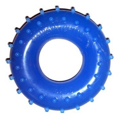 Эспандер-кольцо кистевой массажный синий 30 кг.