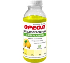 Паста колеровочная универсальная Ореол лимонный (01) 0,1 л 