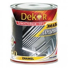 Эмаль для бетонных полов серебряная DEKOR 800 г 