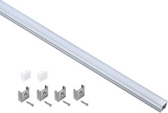 Профиль алюм. для LED ленты 1712 накл. прям. 2м к-т опал IEK
