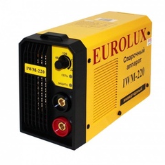 Аппарат сварочный инвертор Eurolux iwm220 220В, 10-220А, 80В, электроды 1,6-4 мм, 3,27 кг арт. 65/28 