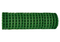 Решетка заборная в рулоне, 1х20 м, ячейка 83х83 мм, пластиковая, зелена